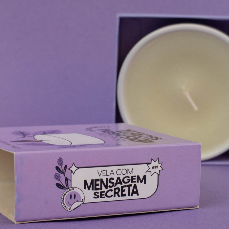 Vela com Mensagem Secreta Vanilla Marry Me!