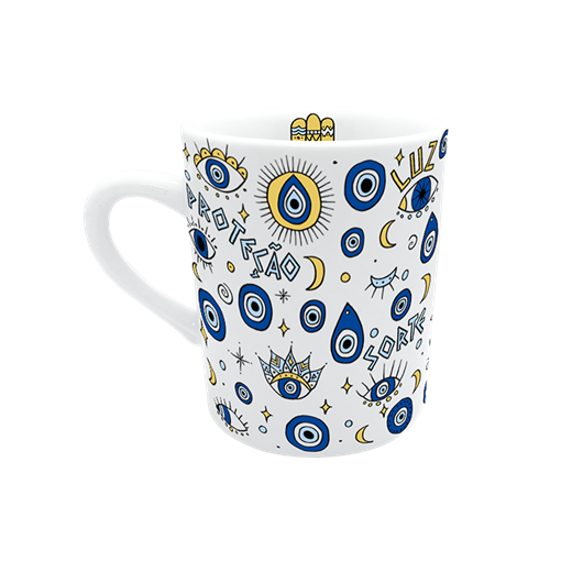 Caneca de Porcelana - Olhos Gregos