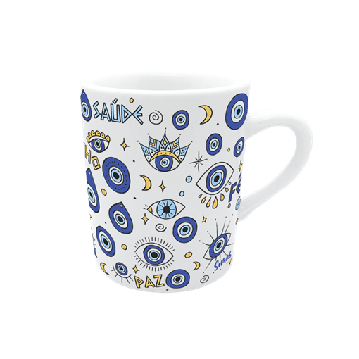 Caneca de Porcelana - Olhos Gregos