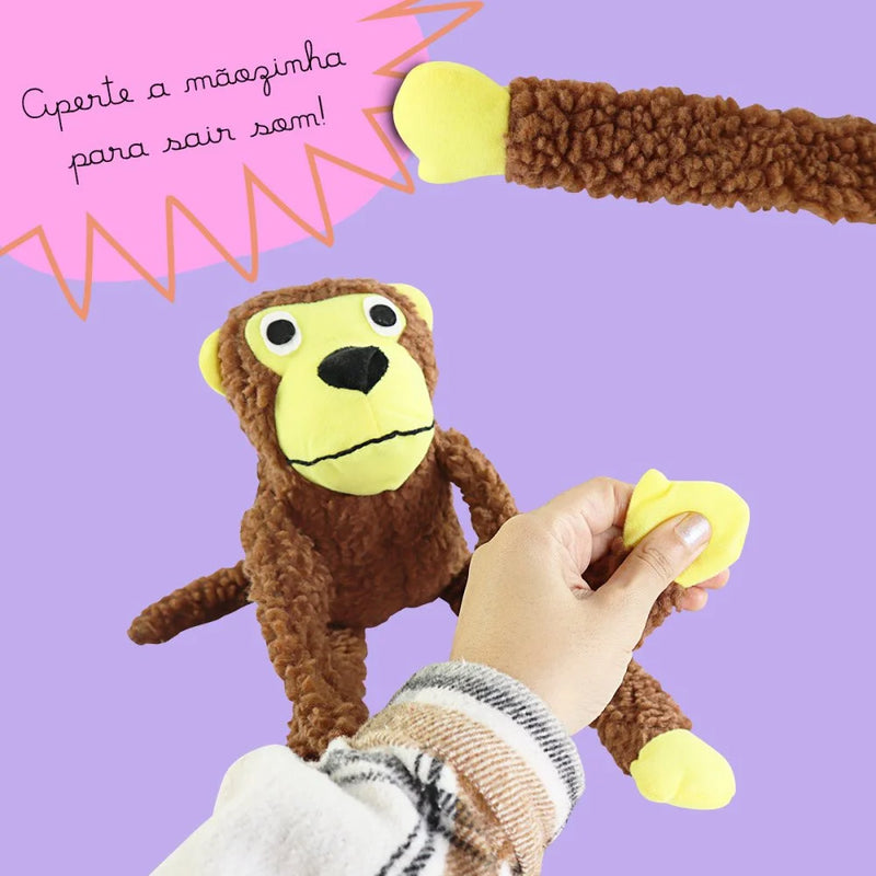 MACACO MORDEDOR DE BRINQUEDO PARA PET GRANDE